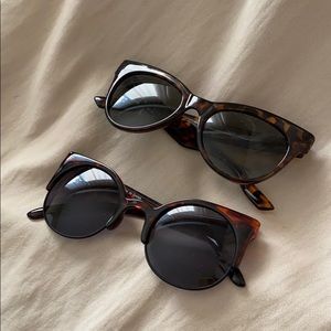 Cat Eye Tortoise-Framed Sunglasses